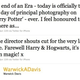 Illustration for article titled The magic is over: Harry Potter has finished production